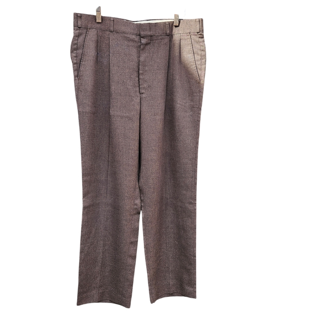 Rainy Day Wools Men's Classic Brown  Dress pants Size 36X32 - Picture 3 of 16